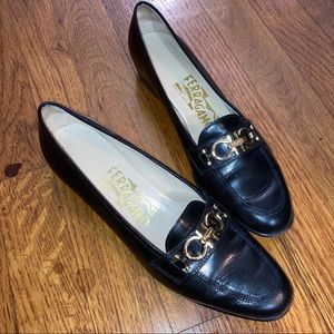 Ferragamo black loafers